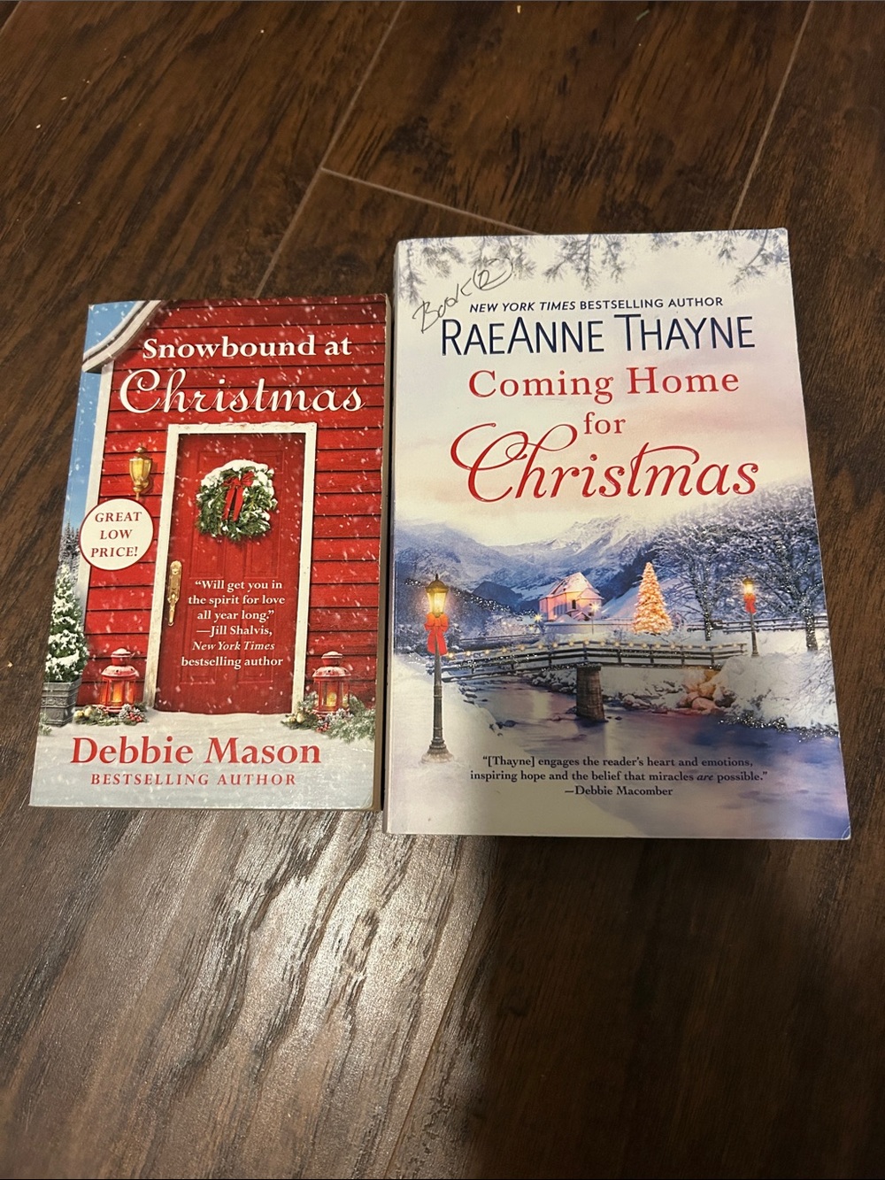 Snowbound at Christmas Paperback - Red Holiday Cover